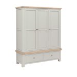 Sandwell Triple Wardrobe - Stone Grey