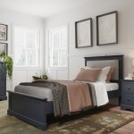 Bletchley Midnight Grey Bedroom Single Bed Frame