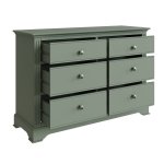 Bletchley Cactus Green Bedroom 6 Drawer Chest