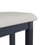 Bletchley Midnight Grey Bedroom Stool