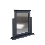 Bletchley Midnight Grey Bedroom Trinket Mirror