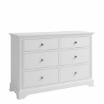 Bletchley White Bedroom 6 Drawer Chest