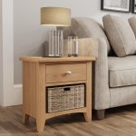 Garton Oak Dining & Occasional 1 Drawer 1 Basket Unit