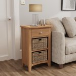 Garton Oak Dining & Occasional 1 Drawer 2 Basket Unit