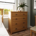 Ranby Oak Bedroom 2 Over 3 Chest