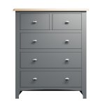 Garton Grey Bedroom 2 Over 3 Chest