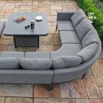 Maze - Outdoor Pulse Deluxe Square Corner Dining Set With Rising Table -  Flanelle