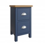 Ranby Blue Bedroom Small Bedside Cabinet