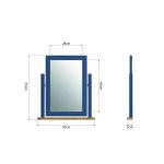 Ranby Blue Bedroom Trinket Mirror