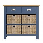 Ranby Blue Dining & Occasional 2 Drawer 4 Basket Unit