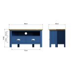 Ranby Blue Dining & Occasional Corner TV Unit