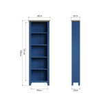 Ranby Blue Dining & Occasional Large Bookcase