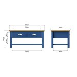 Ranby Blue Dining & Occasional Large Coffee Table