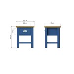 Ranby Blue Dining & Occasional Lamp Table