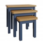 Ranby Blue Dining & Occasional Nest of 3 Tables