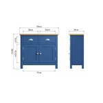 Ranby Blue Dining & Occasional Standard Sideboard