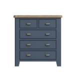 Haxby Oak Painted Bedroom 2 Over 3 Chest - Blue