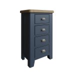 Haxby Oak Painted Bedroom 4 Drawer Chest - Blue