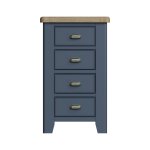 Haxby Oak Painted Bedroom 4 Drawer Chest - Blue