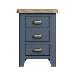 Haxby Oak Painted Bedroom Bedside Cabinet - Blue