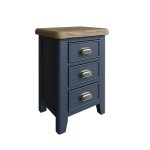 Haxby Oak Painted Bedroom Bedside Cabinet - Blue