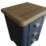 Haxby Oak Painted Bedroom Large Bedside Cabinet - Blue