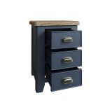 Haxby Oak Painted Bedroom Large Bedside Cabinet - Blue