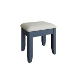 Haxby Oak Painted Bedroom Stool - Blue