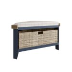 Haxby Painted Dining & Occasional Corner Hall Bench - Blue