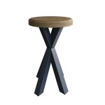 Haxby Painted Dining & Occasional Round Side Table - Blue