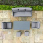 Maze Santorini Sofa Dining Set with Rising Table