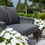 Maze Rope Marina 2 Seat Sofa Set - Charcoal