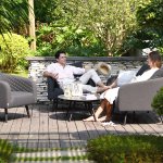 Maze - Outdoor Ambition 2 Seat Sofa Set - Flanelle