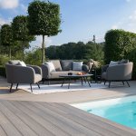 Maze - Outdoor Ambition 2 Seat Sofa Set - Flanelle