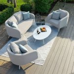 Maze - Outdoor Ambition 2 Seat Sofa Set - Lead Chine