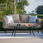 Maze - Outdoor Ambition 2 Seat Sofa Set - Taupe