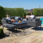 Maze - Outdoor Pulse 3 Seater Sofa Set with Rising Table - Flanelle