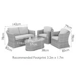 Maze Oxford 2 Seat Sofa Set