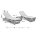 Maze Winchester Sunlounger Set