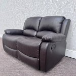 Barcelona Reclining 2 Seater Sofa - Brown Leather