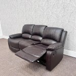 Barcelona Reclining 3 Seat Sofa - Brown Leather