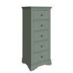 Swanley Cactus Green Bedroom 5 Drawer Narrow Chest