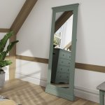 Swanley Cactus Green Bedroom Cheval Mirror