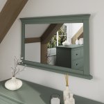 Swanley Cactus Green Bedroom Wall Mirror