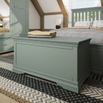 Swanley Cactus Green Bedroom Blanket Box