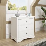 Swanley White Bedroom 3 Drawer Chest