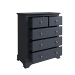 Bletchley Midnight Grey Bedroom 2 Over 3 Chest