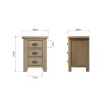 Haxby Oak Bedroom Large Bedside Cabinet