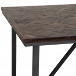 Baxter 1.6m Dining Table -Teak & Iron