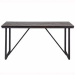 Baxter 1.6m Dining Table -Teak & Iron